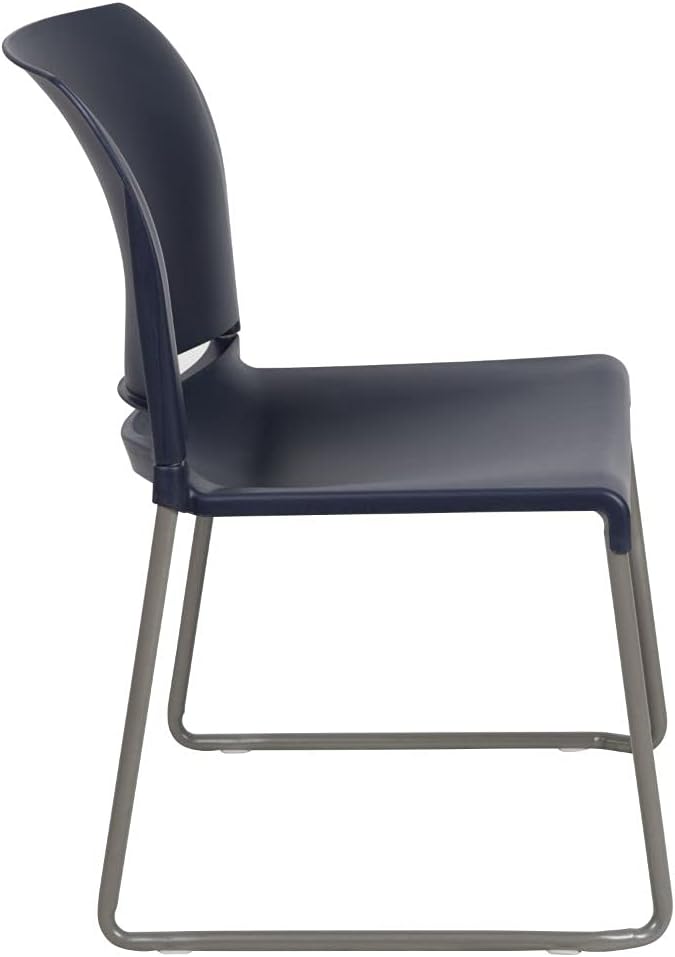 Flash Furniture HERCULES Series 880 lb. Capacity Navy Full Back Contoured Stack - Image 8