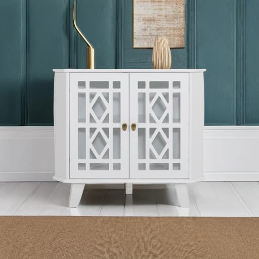 Scurrty 32'' Corner Shelf Stand, Small Corner Table Sideboard Cabinet - Image 5