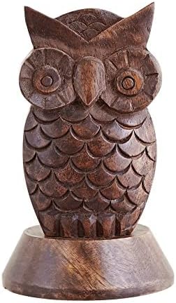 Stocking Stuffers Wooden Owl Glasses Holder Night Stand Reading Eyeglass - Image 8