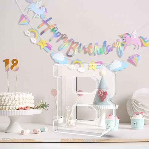 11" Acrylic Letter Charcuterie Tray,Fillable Alphabet & Number