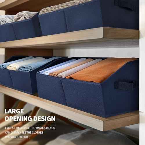 Homsorout Closet Baskets for Shelves Trapezoid - Decorative Storage