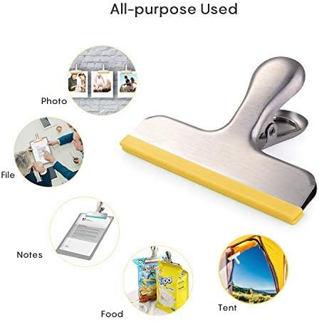 HOUSE AGAIN 12 Pack 3 Sizes Stainless Steel Chip Bag Clips Covered - Image 7