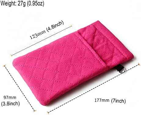 Double Glasses Cases Soft Eyeglass Case For Women Men Squeeze Top Sunglasses Case Travel Glass Pouch With Clean Cloth