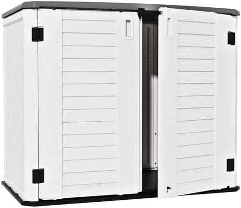 ZZM 4x2.5 FT Outdoor Storage Shed, Resin Waterproof Storage Cabinet