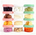 Food Storage Containers - 12 Pack 6.8 oz Freezer Storage Containers with Twist Top Lids, Leakproof, BPA Free, Microwave & Dishwasher Safe Takeout Container - Ideal for Soup and More