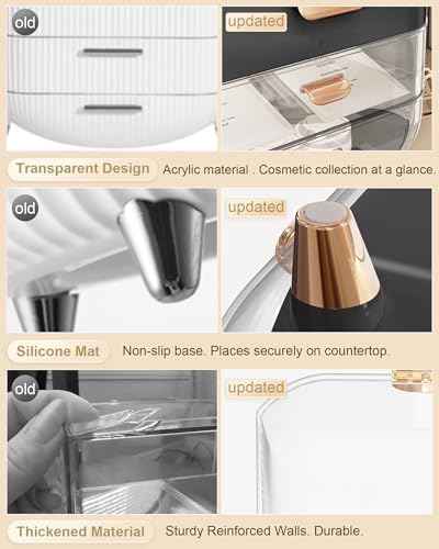 Anylady Makeup Organizer Countertop, Skincare Holder Bathroom Counter