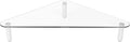Kantek Glass Corner Monitor Riser, 19.7" x 11" x 3.25", Supports 40 lbs by Kantek