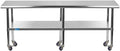 AmGood 24" x 84" Stainless Steel Work Table by AmGood