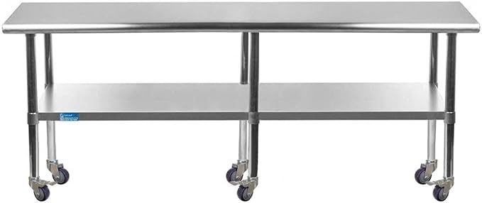 AmGood 24" x 84" Stainless Steel Work Table by AmGood