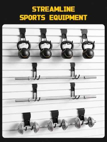 24 Pack Slatwall Accessories, Heavy Duty Slat wall Hooks & Storage Straps