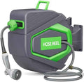 Retractable Garden Hose Reel, 1/2 in x 100 Ft, for Garden Watering