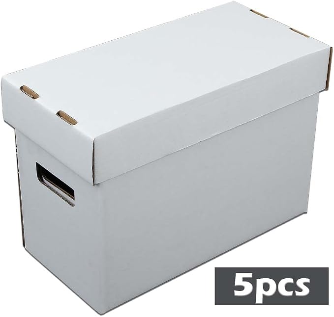 GRAND ORANGE 5 Pack Comic Book Storage Boxes, Holds 150-175 Comics - Image 2