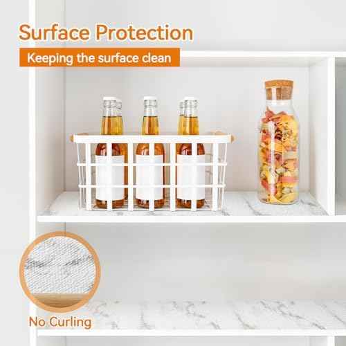 Shelf and Drawer Liner for Kitchen Cabinet Non-Adhesive Non Slip