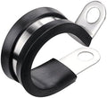 LOKMAN 20 Pack 1 Inch Stainless Steel Cable Clamp, Rubber Cushioned Insulated by LOKMAN