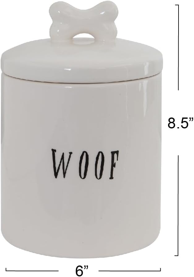 Creative Co-Op Woof Jar with Bone Handle on Lid - Image 4