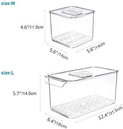 Slideep Fridge Produce Saver Food Storage Bin Containers, Stackable - Image 7
