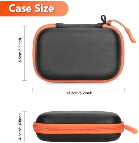 Hard Case for SanDisk Extreme Pro/SanDisk Extreme Portable External SSD 500GB 1TB 2TB 4TB 8TB, Travel Case for External Solid State Drive USB Cable, Protective Cover Storage Bag Fit Memory Card SD