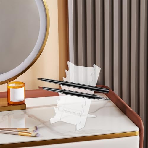Makeup Brush Holder - Makeup Brush Organizer | Acrylic Display Stand | 7 Tier Acrylic Makeup Brush Holder | Pen Holder Display Stand | Clear Paint Brush Drying Rack Hair Brush Holder For Women