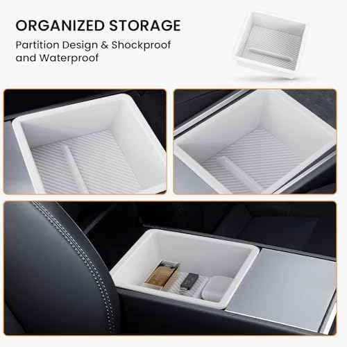 Center Console Organizer for Tesla Model 3 Highland 2024-2026 & Model