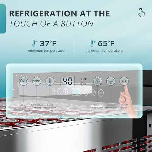 EUHOMY 24 Inch Under Counter Double Drawer Fridge, Outdoor Refrigerator