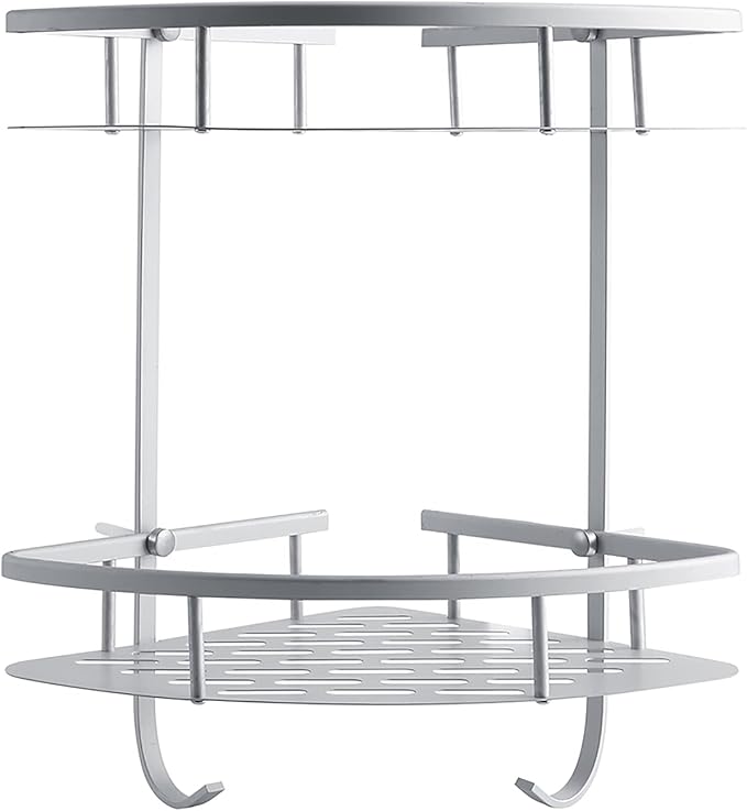 flexman Corner Shower Caddy, Simple Aluminum Bathroom Shower Shelves, Shower - Image 6