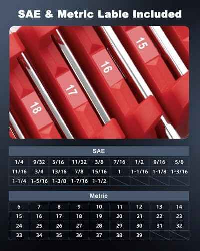 ROTATION 42PC Modular Wrench Organizer Wrench Holder Tool Drawer Storage