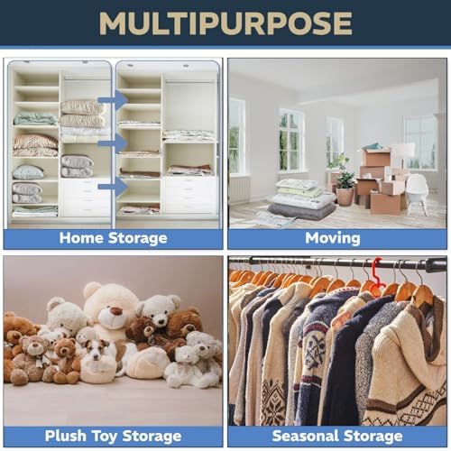 8 Pack XXL & Jumbo Space Saver Vacuum Storage Bags