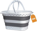 Collapsible Plastic Laundry Basket by Unknown