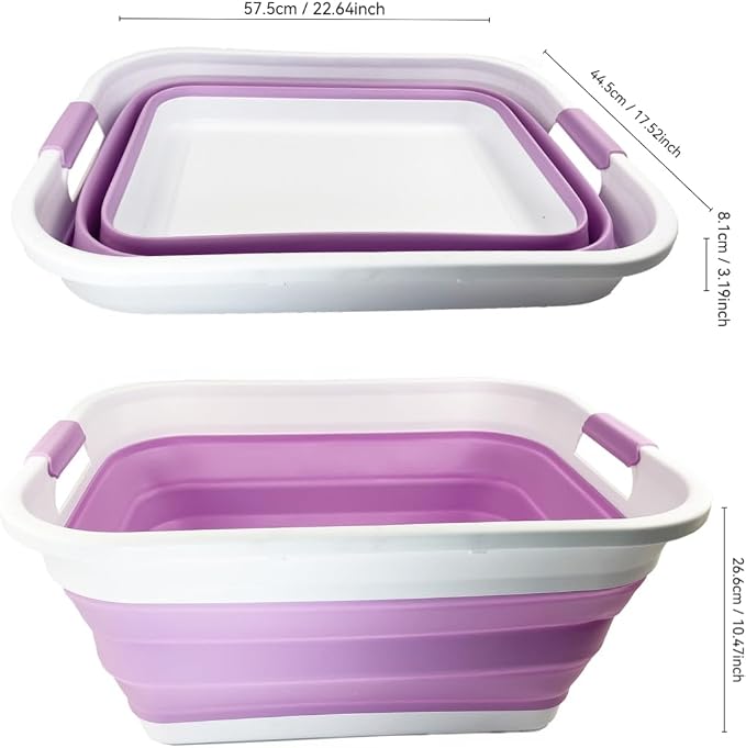 SAMMART 41L Collapsible Plastic Laundry Basket - Image 8