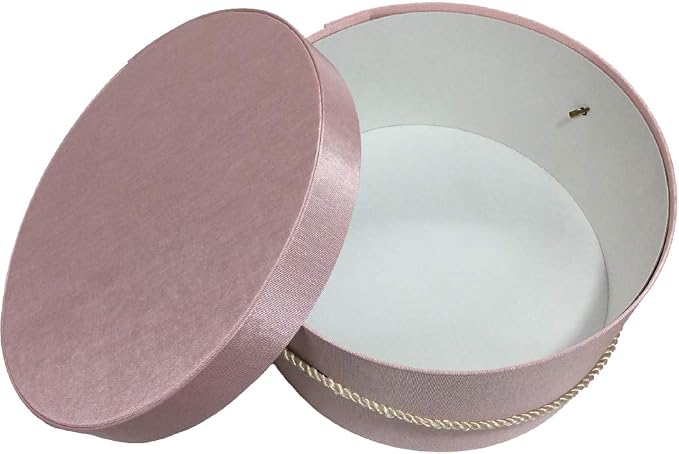 Sarah's Hat Boxes Classic Pink Hat Box – 12.75" x 6.5" Handmade in USA – - Image 4