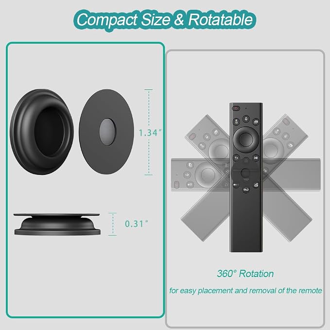 Magnetic Remote Control Holder Wall Mount, 5 Pack TV Remote Holder Wall Mount - Image 4
