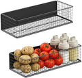 ULIBERMAGNET Magnetic Baskets Fridge Organizers, Large Capacity Metal