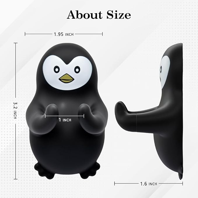 Cute Penguin Razor Holder Shower, Animals Bathroom Decor, Cute Gadgets Leg - Image 2