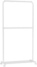 SONGMICS Clothes Rack with Wheels, Double-Rod Clothing Rack by SONGMICSbySONGMICSHOME