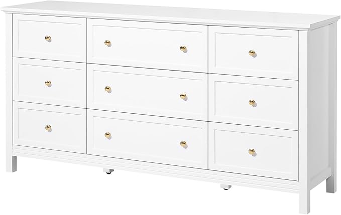 VEVOR 9 Drawer Dresser, Wooden Chest of Drawers - Image 9