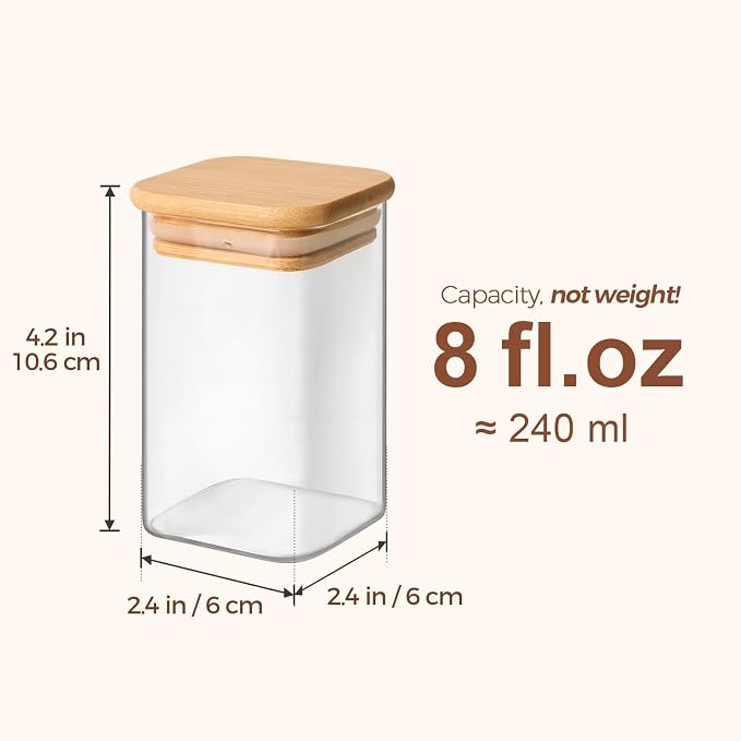 ComSaf 12Pcs Glass Spice Jars - Image 3