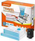 UPGOGO Travel Vacuum Bags Combo 6 Pack - Space Saver Vacuum Storage Bags for Clothing and Luggage