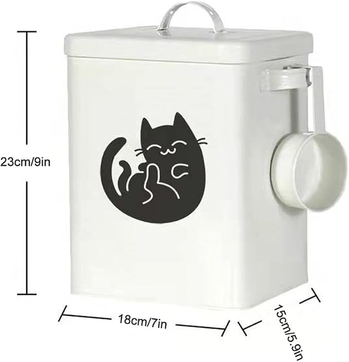 Dog and Cat Food Storage Container 6L, Cute Pet Food Storage Containers - Image 2