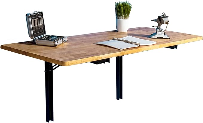 Wallmaster Wall Mounted Folding Workbench Heavy Duty Fold Down Table Utility - Image 3