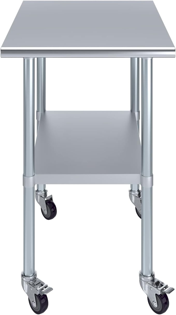AmGood 24" Long x 30" Deep Stainless Steel Table - Image 2