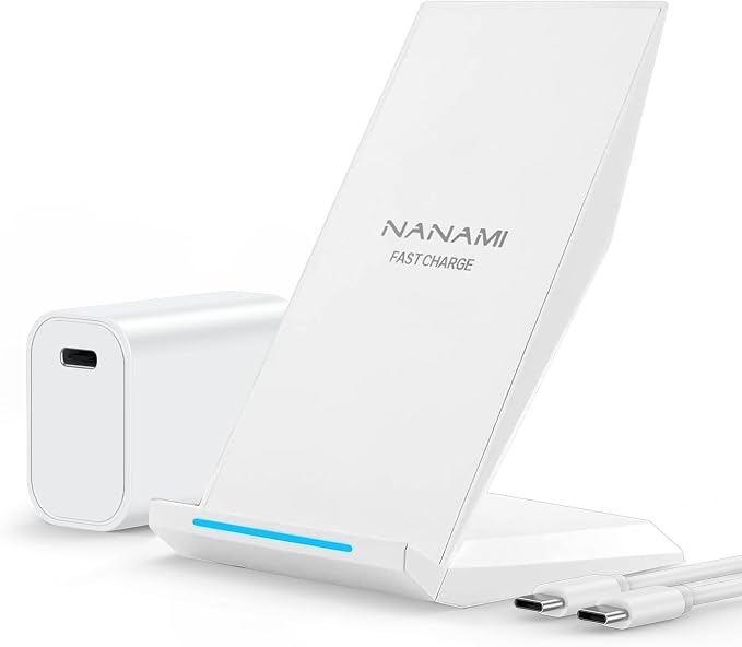 NANAMI Fast Wireless Charger, Qi Certified Charging Stand 7.5W by NANAMI