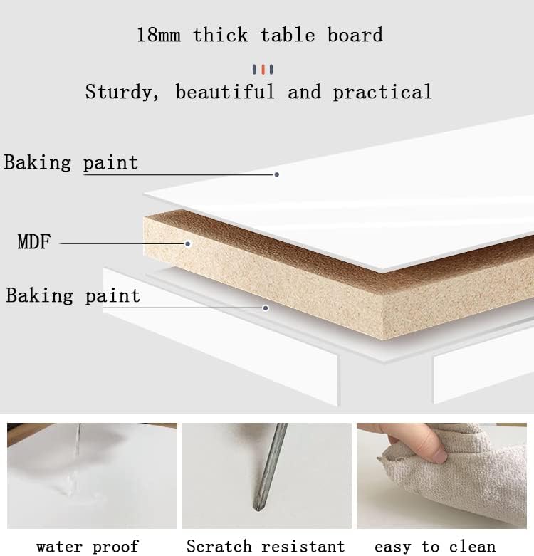 Wall Mounted Folding Table,White Floating Desk for Small