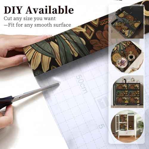 Floralplus Shelf Liner Self Adhesive Shelf Liner Non Slip Drawer Liners