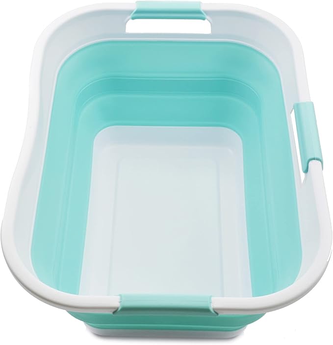SAMMART 30L Collapsible Plastic Laundry Basket by SAMMART