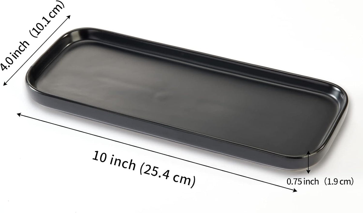 Ceramic Bathroom Tray,Kitchen Sink Organizer Tray,Cosmetics Holder