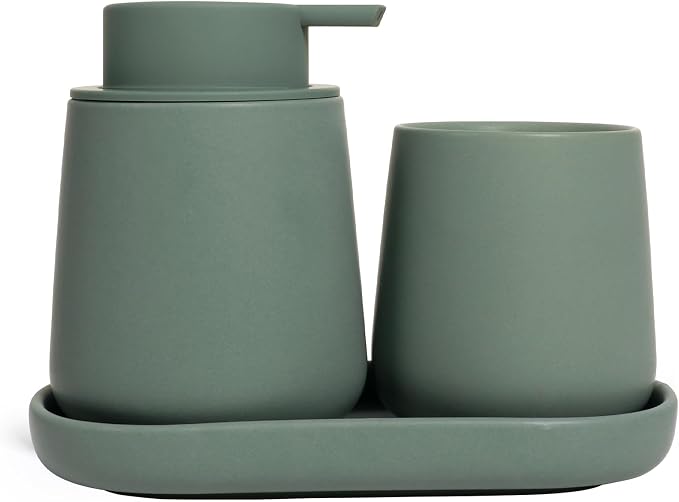INGOFIN 3 Pcs Ceramic Bathroom Accessory Set by INGOFIN