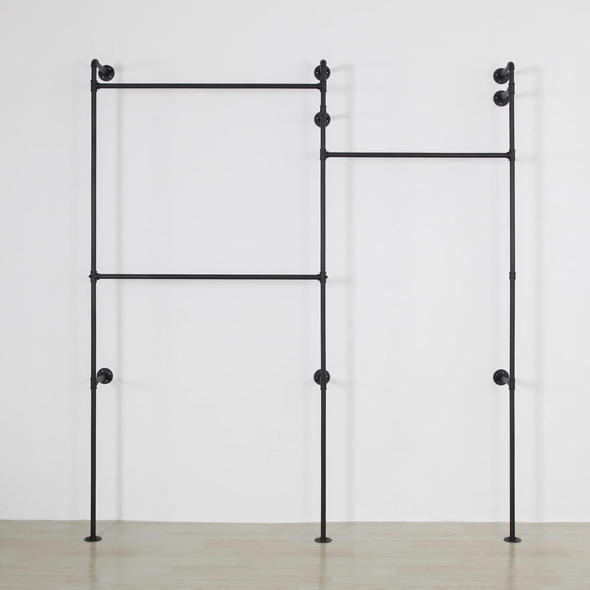 Wall Mounted Industrial Pipe Clothing Rack Garment Racks Pipeline