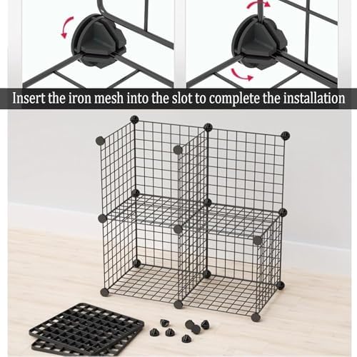 Stackable Safety Helmet Storage Box with Wheels, Large Adjustable Hard Hat Organizer Rack, Floor Standing Helmet Display Shelf for Home & Construction, Black 8 Grids