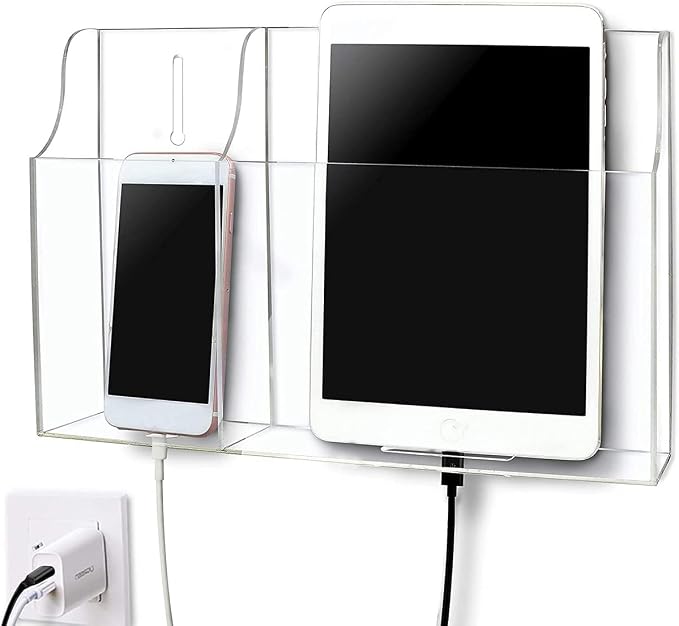 Clear Wall Tablet Holder Acrylic Wall Mounted Phone Holder by Pansyling