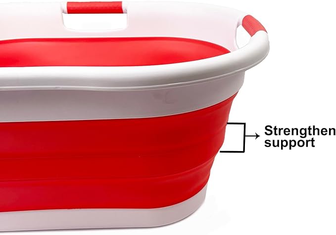 SAMMART 40L Collapsible Plastic Laundry Basket - Image 4
